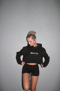 Female crop hoodie
