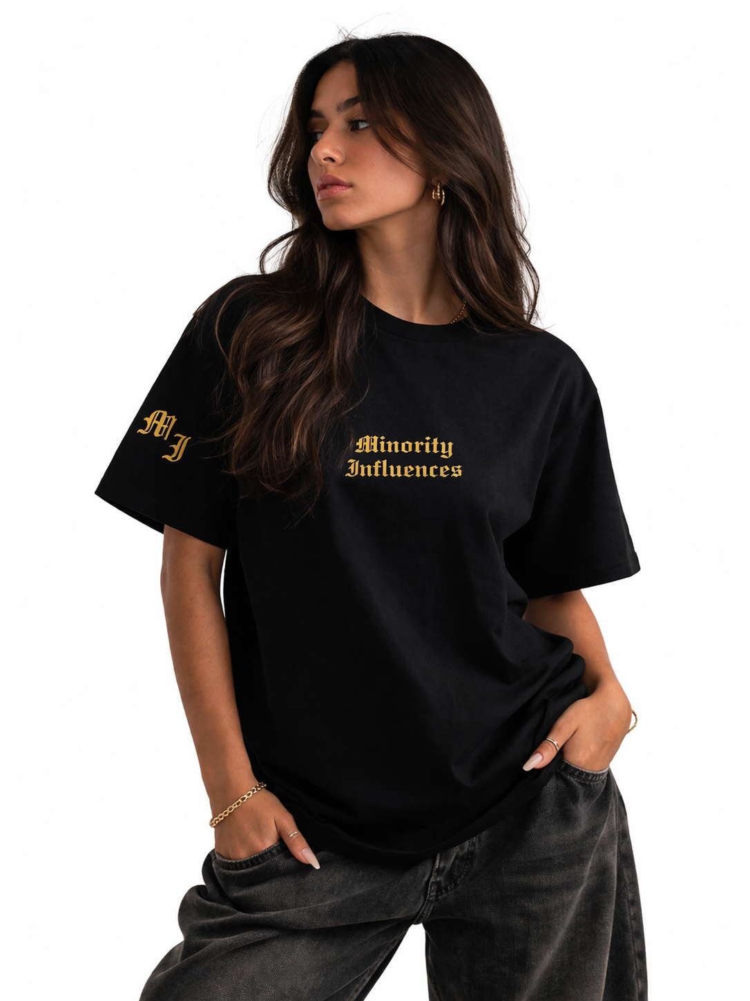 Minority front logo gold