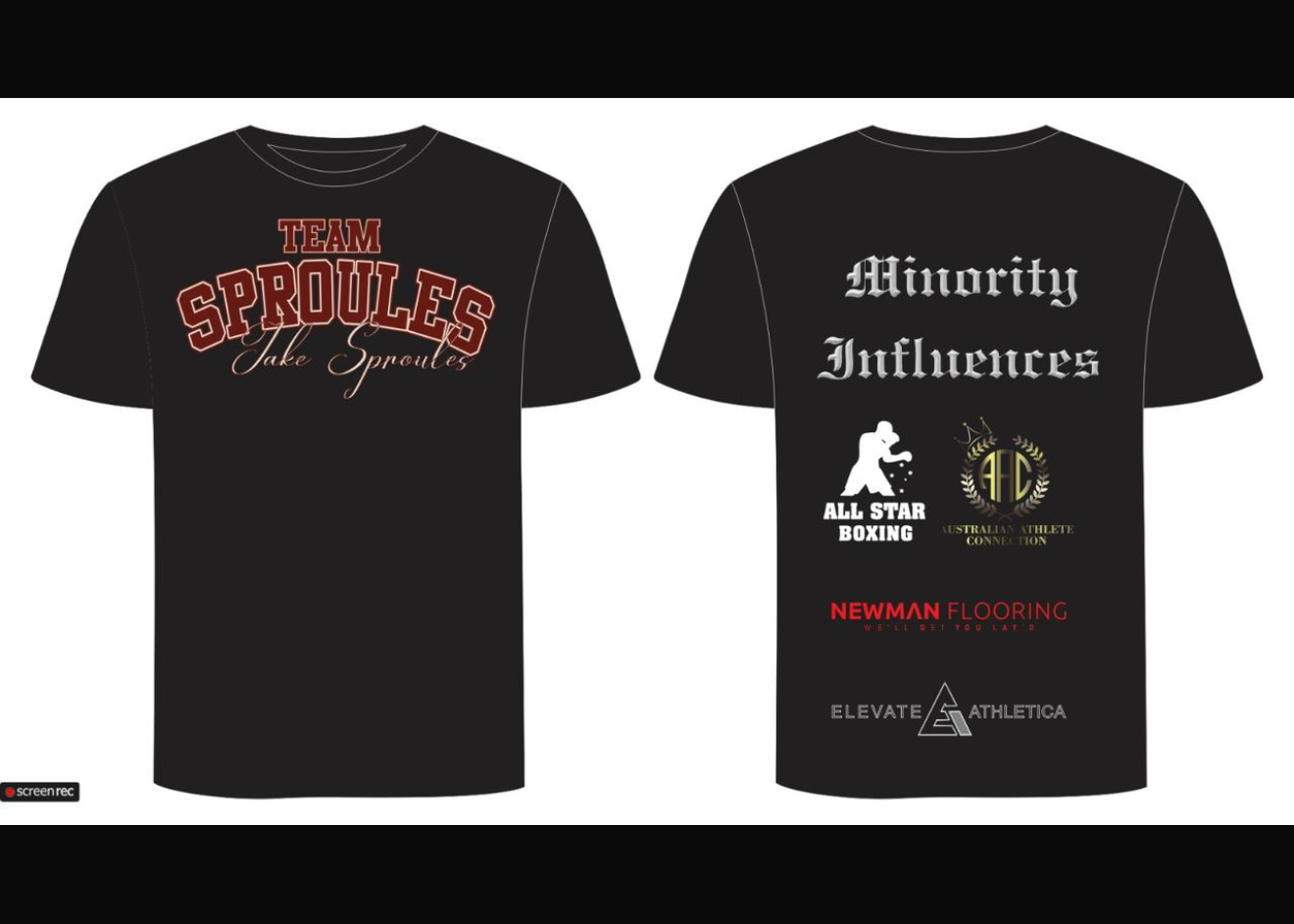 Minority X Jake Sproules team shirt